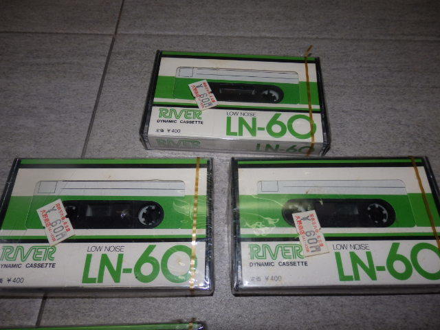 RIVER 未開封 未使用 リバー LN-60 5本 カセットテープ 香港 レア 希少 未使用品 G55/306_画像2