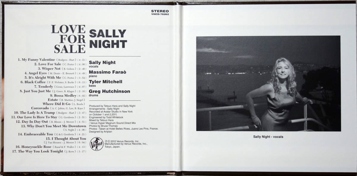 ◆SALLY NIGHT/LOVE FOR SALE (CD) -Massimo Farao, Venus_画像2