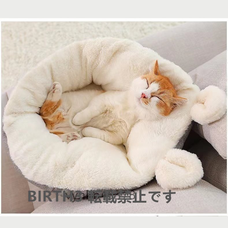 人気猫ベッド 猫の家 ペット用寝袋 イヌ　犬　ネコ　ペット　可愛い 耳 ふわふわ 暖かい 柔らかい 寝袋 冬用　キャットハウス ペットハウス_画像3