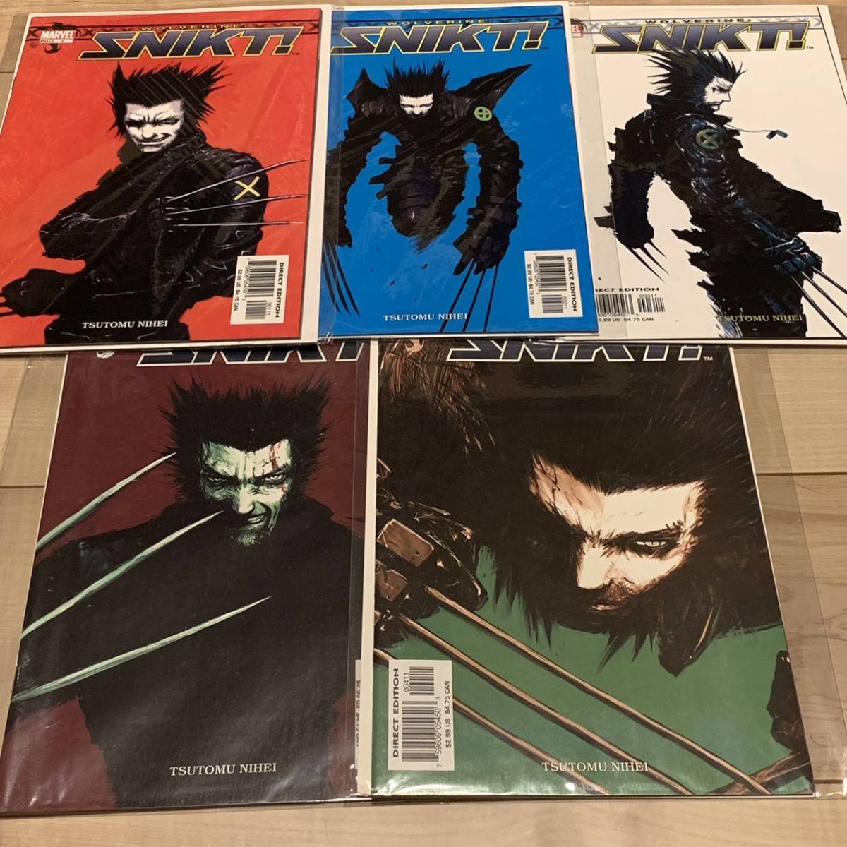  rare . bin .WOLVERINEuruva Lynn SNIKT! Complete TSUTOMU NIHEI Akira akira large ... Mebius moebius. bin .niheiX-MEN