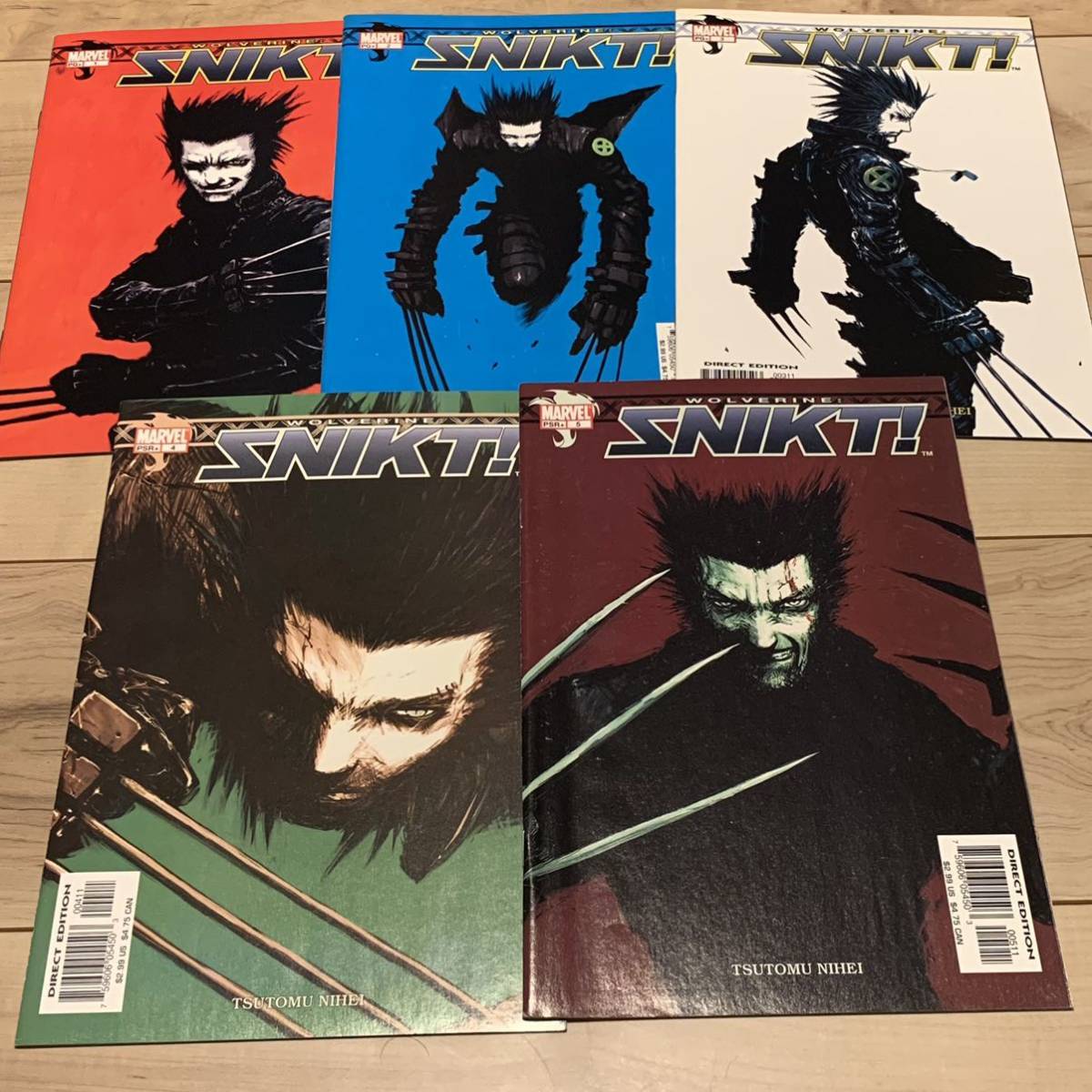  rare . bin .WOLVERINEuruva Lynn SNIKT! Complete TSUTOMU NIHEI Akira akira large ... Mebius moebius. bin .niheiX-MEN