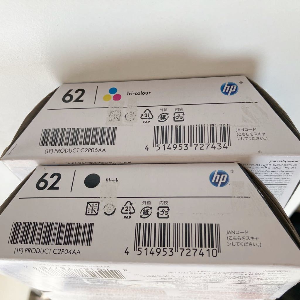  unopened goods genuine products hyu- let hp original ink cartridge 62 color 62 black 2023 year 4 month 