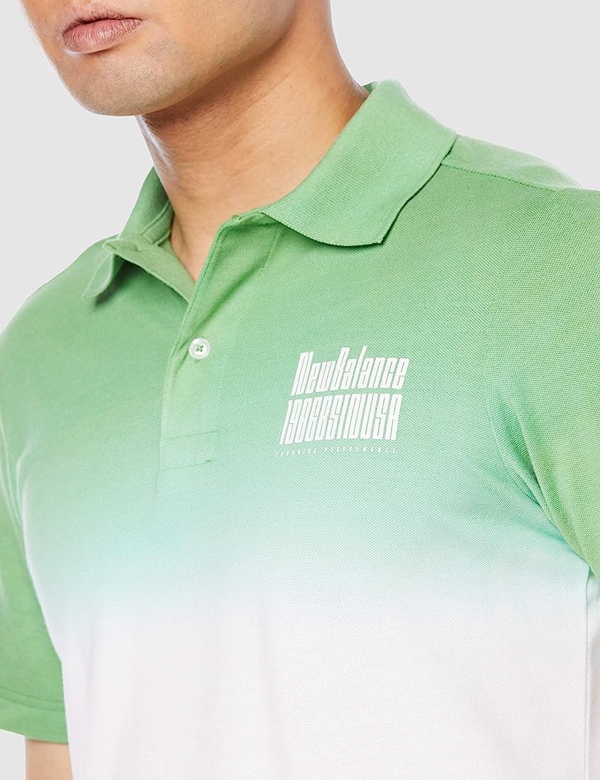 新品正規LLサイズ new balance golf (ニューバランスゴルフ) ポロシャツ (タイダイ染め・UVカット012-1160009 140 グリーン _画像5