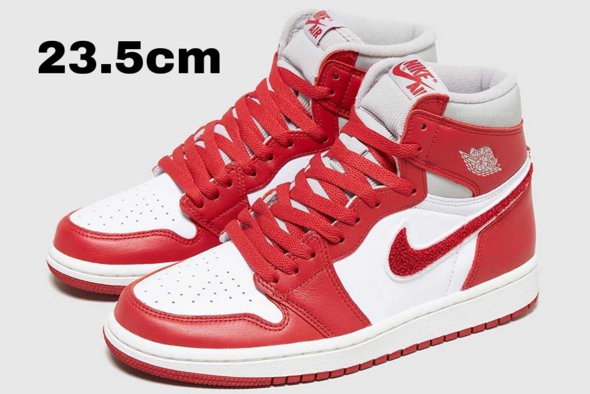 ナイキ ウィメンズ エアジョーダン1 ハイ OG バーシティレッド/シェニール 23.5cm Nike WMNS Air Jordan 1 High OG Varsity Red/Chenille