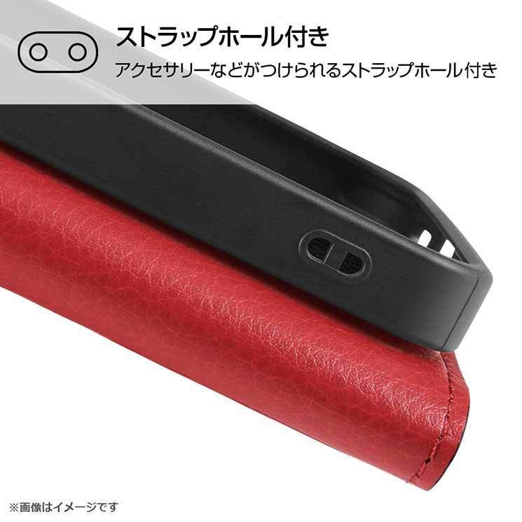 iPhone 13Pro ケース レッド 耐衝撃 手帳型カバー マグネット カードポケット 収納 スタンド シンプル おしゃれ オシャレ_画像7