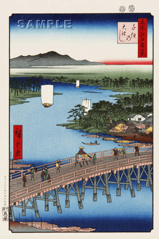 おトク】 江戸百景 Hiroshige)(1797-1858)木版画 (Utagawa 歌川広重 