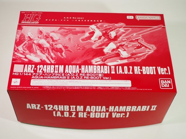 ☆A7692☆未組立★HGUC 1/144 HG 1/144 アクア・ハンブラビII (A.O.Z RE-BOOT版) AOZ RE-BOOT ガンダム・インレ くろうさぎのみた夢_画像1