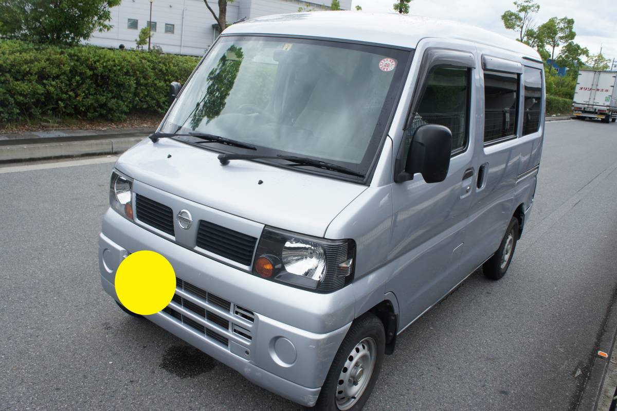 1 jpy start selling out! 23 year Nissan Clipper van Minicab. siblings AT timing belt ending keyless book@ vehicle inspection "shaken" circle 2 year attaching!