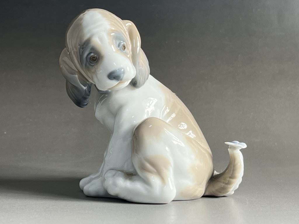 50719▽陶器人形 子犬 フィギュリン LLADRO リヤドロ