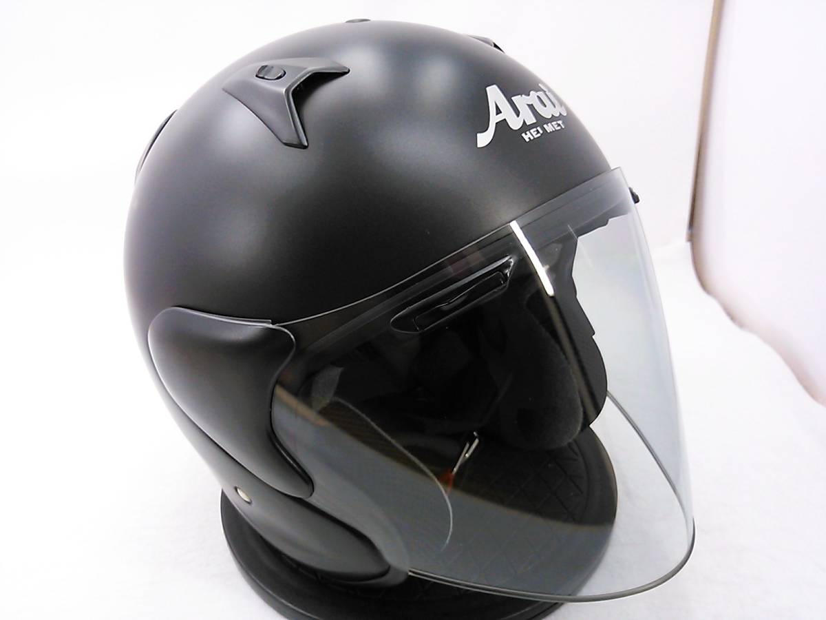 【送料無料】Arai アライ SZ-G FLAT BLACK フラットブラック Lサイズ ジェットヘルメット_画像7