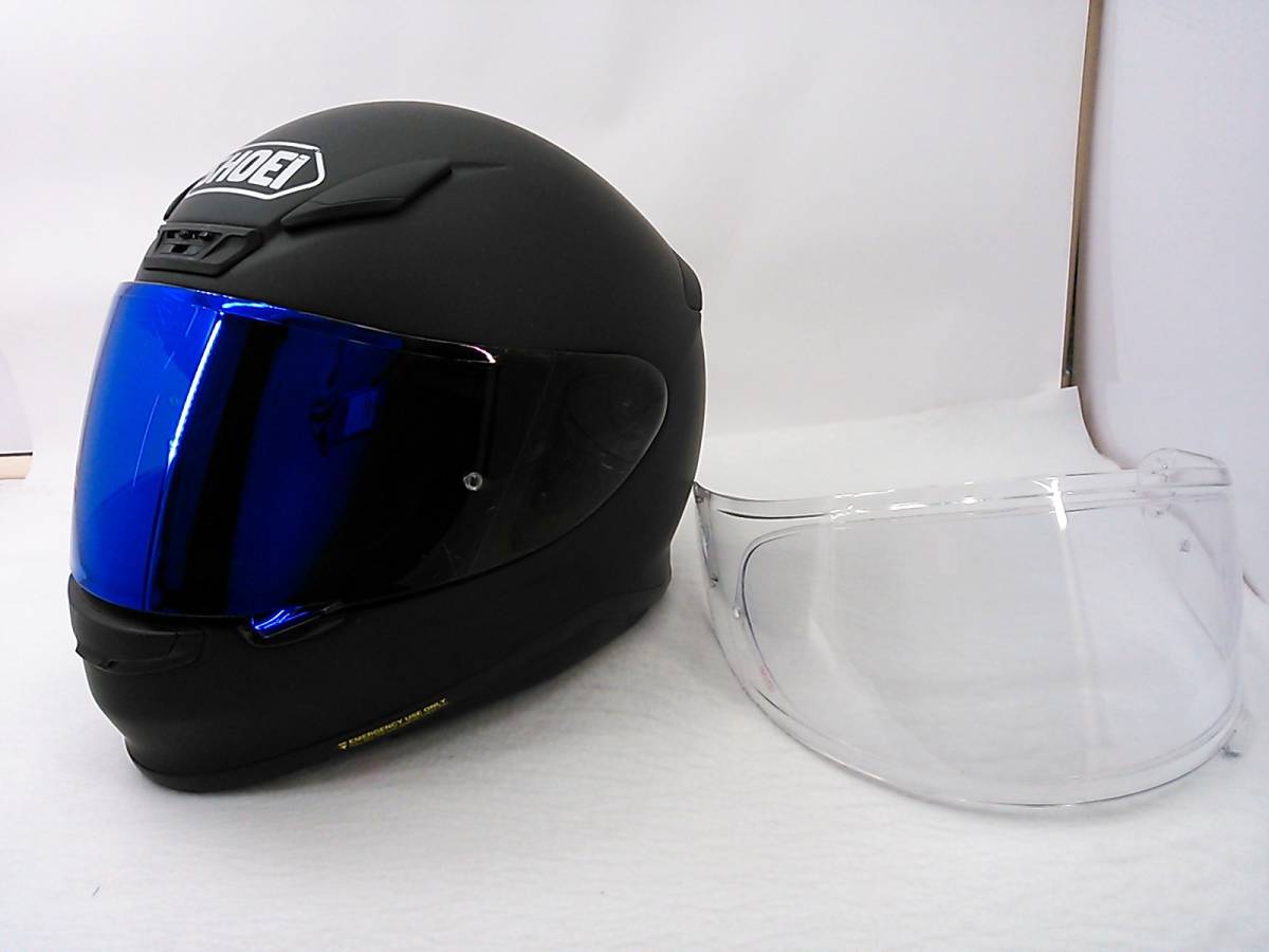 商品を売る 2020年製 SHOEI ショウエイ Z-7 マットブラック Lサイズ ミラーシールド付き フルフェイスヘルメット 自動車、オートバイ 