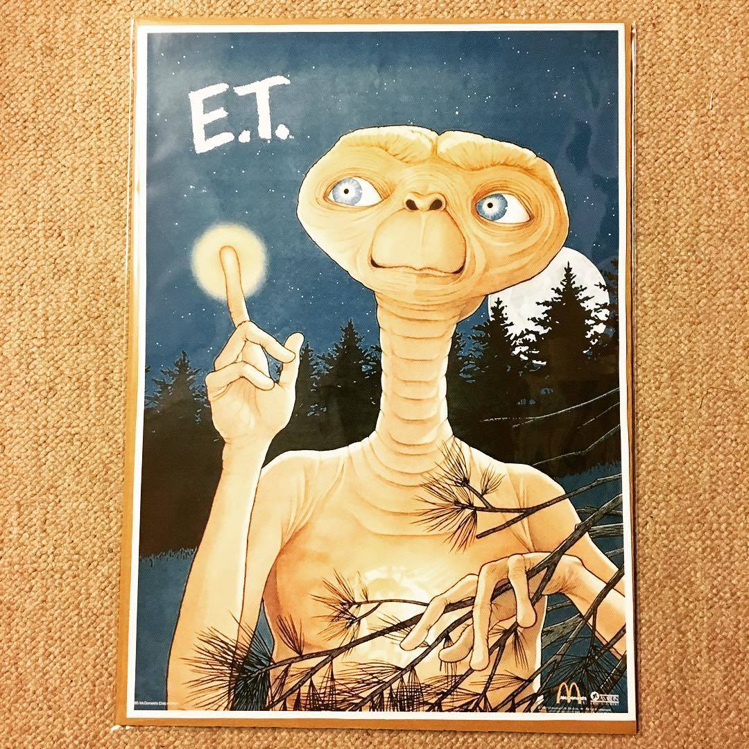 ヤフオク 布 ポスター E T イラスト 指から光