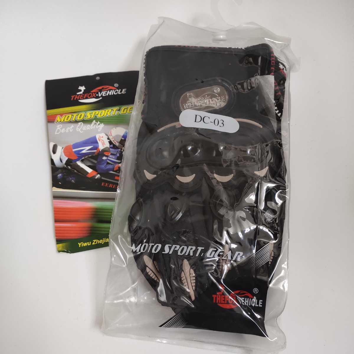 【新品黒XXL】バイクグローブ手袋 ナックルガード 衝撃吸収・滑り止めメッシュ サイクリング 硬質プロテクション 通気性優れ S1の画像9