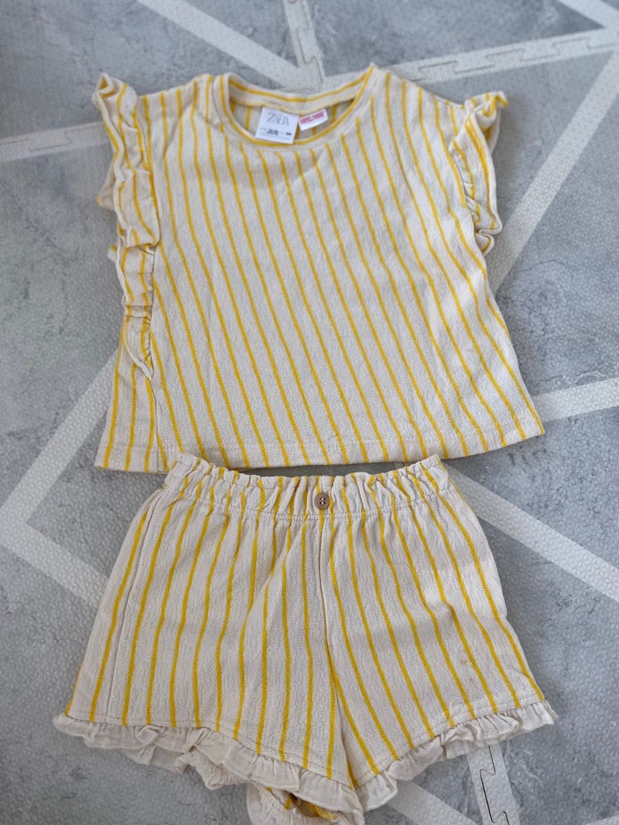 ZARA baby kidsストライプset up(12-18m)