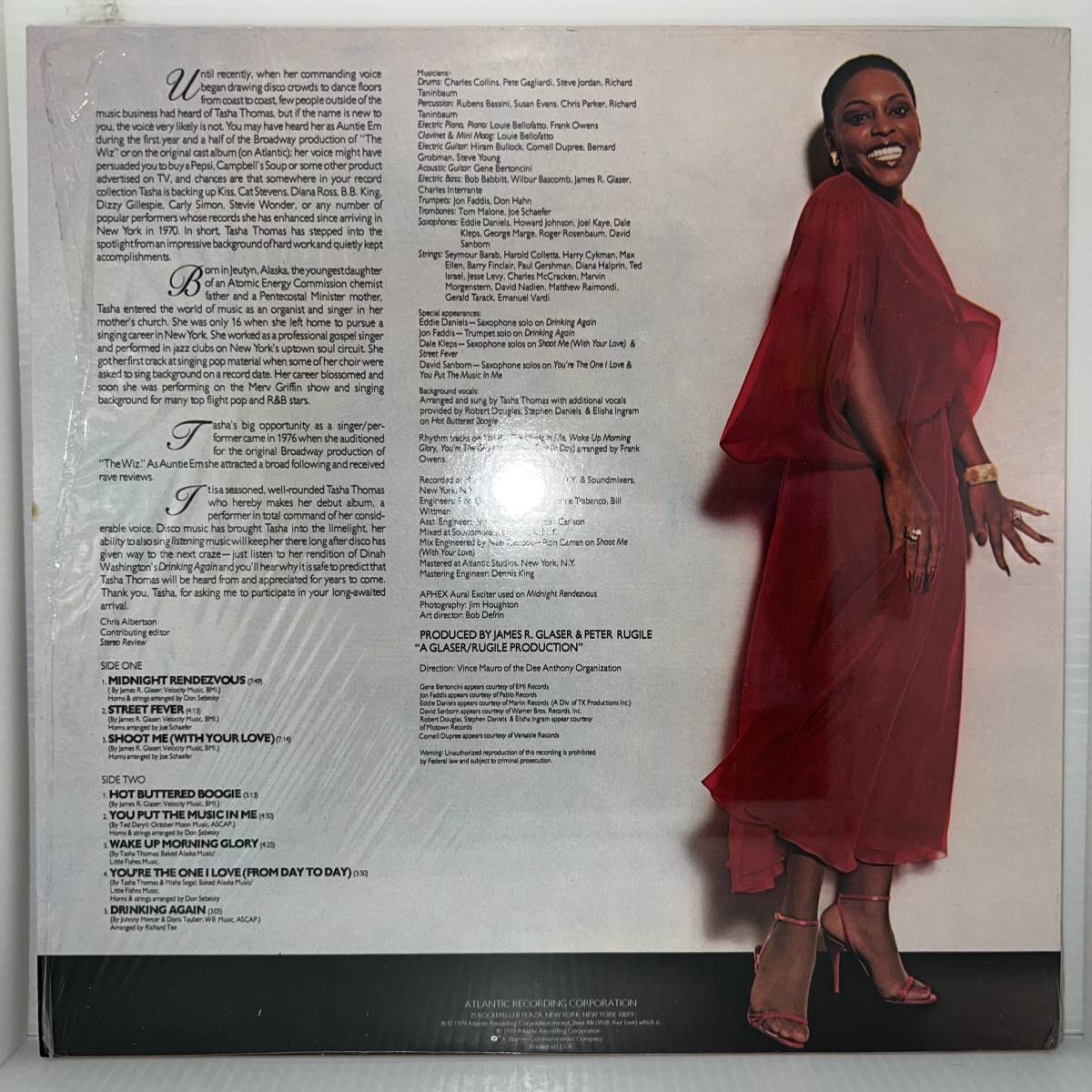 Funk Soul LP - Tasha Thomas - Midnight Rendezvous - Atlantic - NM - シュリンク付_画像2