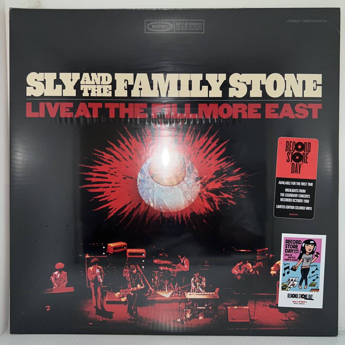 Funk Soul LP - Sly And The Family Stone - Live At The Fillmore East - Epic - シールド 未開封 - Record Store Day_画像1