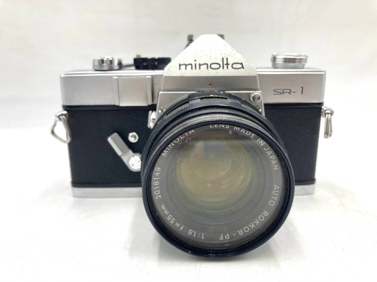 minolta/ミノルタ SR-1 AUTO ROKKOR-PF 1:1.8 F=55mm 一眼 レフ フィルム カメラ_画像2