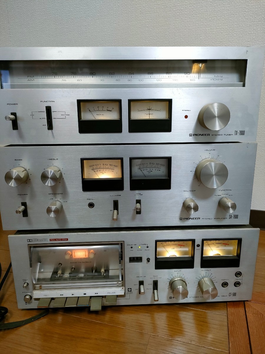 1円〜 Pioneer パイオニア TX-7600 SA-7600 CT-500 3点おまとめ
