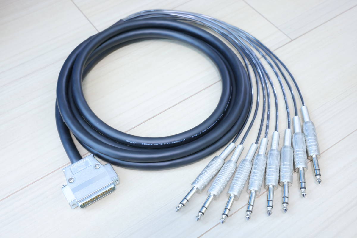 [DB25/TRS]8ch multi cable MOGAMI 2932 3m[ Moga mi/ DB-25 / D-sub / TASCAM / AVID placement ]