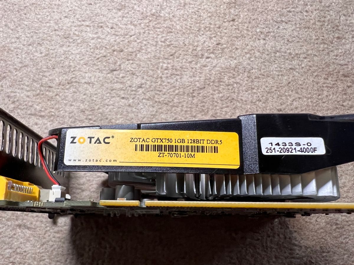 【中古】ZOTAC GTX750 1GB 128BIT DDRS