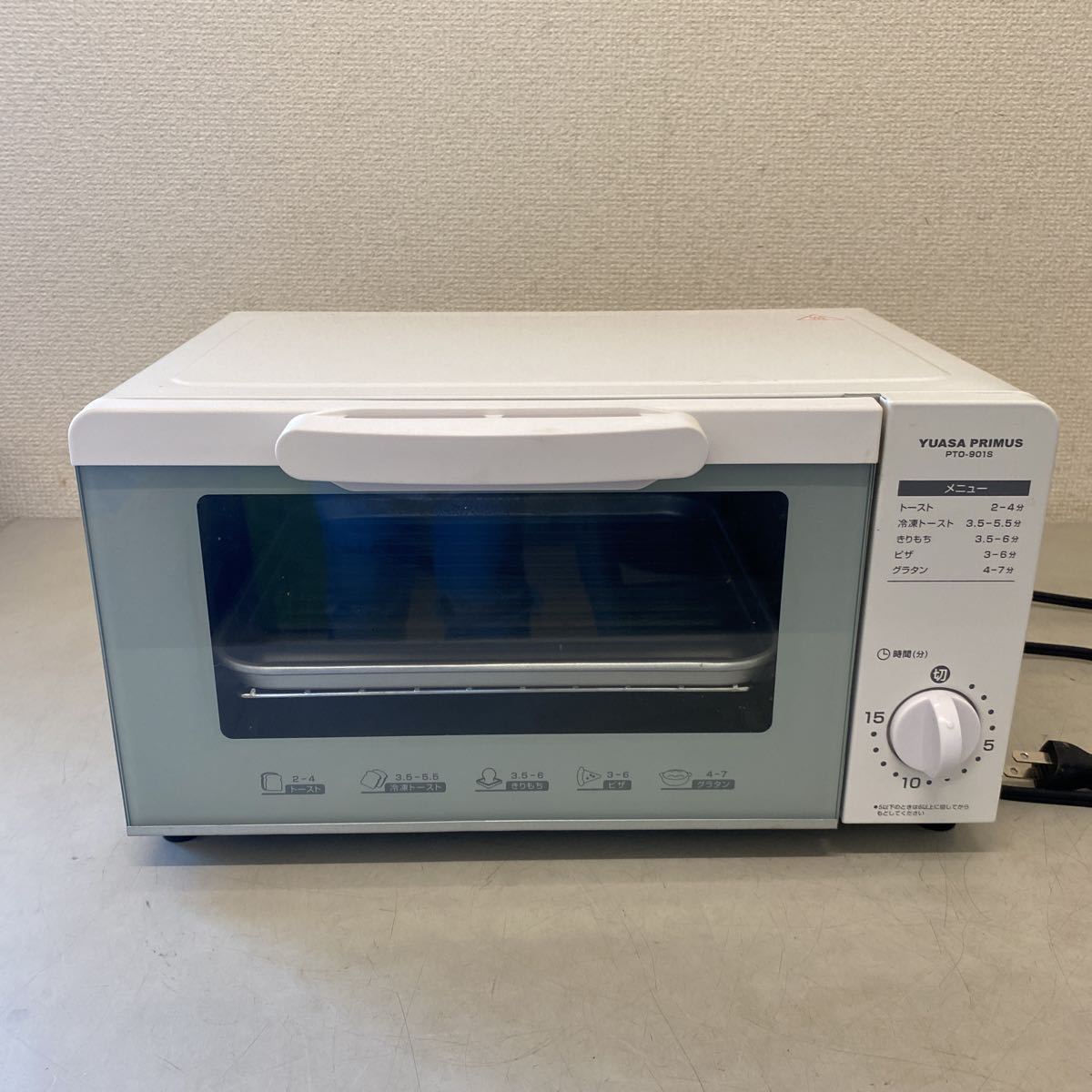 YUASA PRIMUS オーブントースター PTO-901S 2019年製 ※動作確認済 汚れあり。_画像1