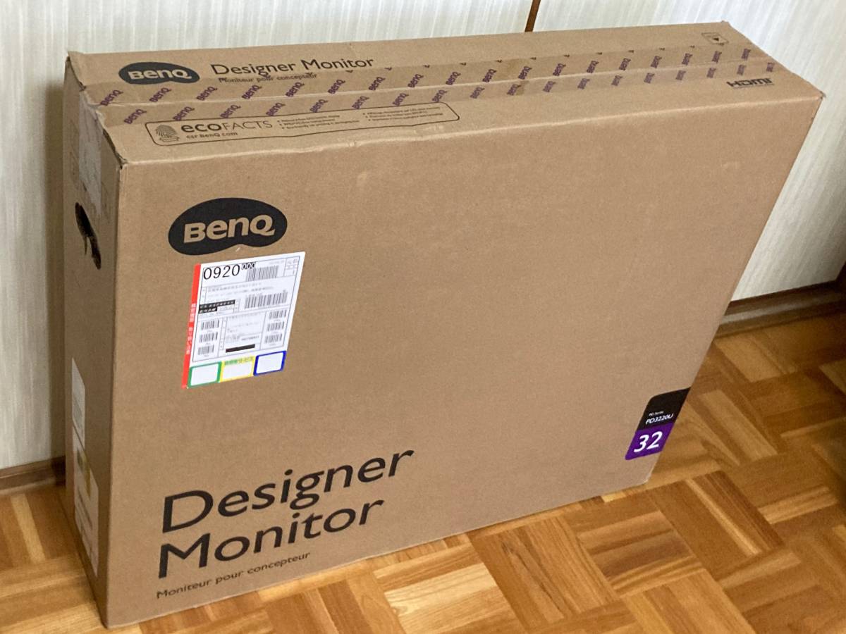 【新品未開封】BenQ PD3220U デザイナー向けモニター (31.5インチ/4K/IPS/ノングレア/P3 95%/Rec.709 100%/Thunderbolt 3(85W給電)
