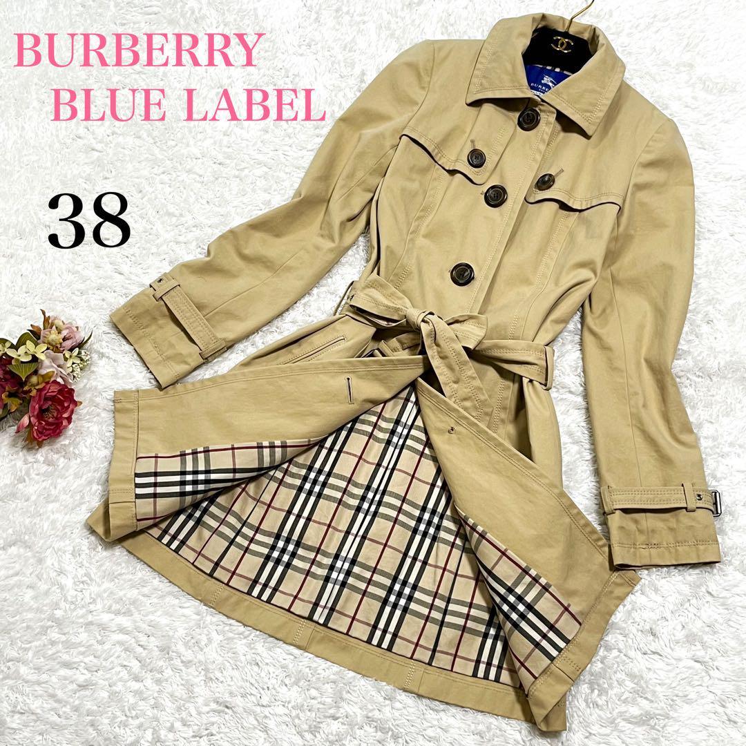 BURBERRY バーバリーブルーレーベル トレンチコート ノバチェック 38-