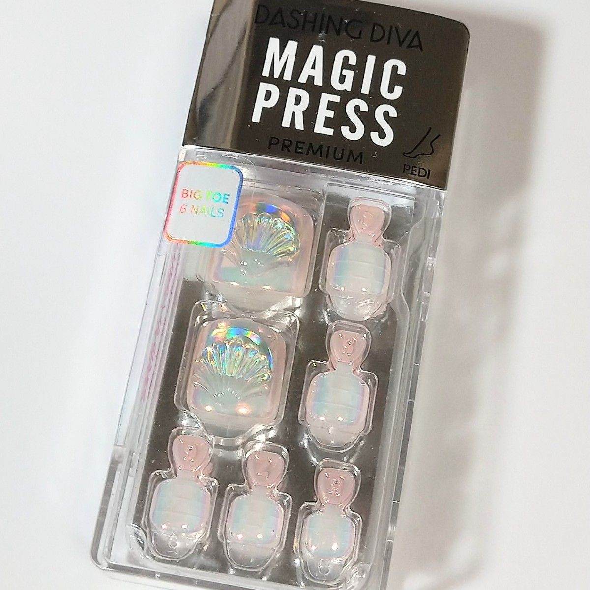 日本未発売品  981  新品 ダッシングディバ マジックプレス ネイルチップ ペディキュア 足爪用  フット 1秒ジェルネイル