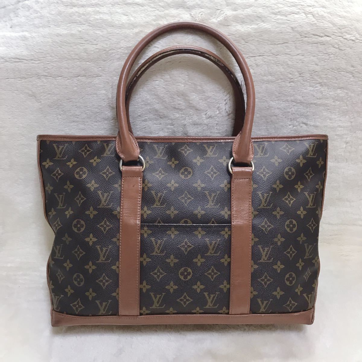 廃盤 ルイヴィトン 大容量 モノグラム サック ウィークエンドGM トートバッグ LOUIS VUITTON