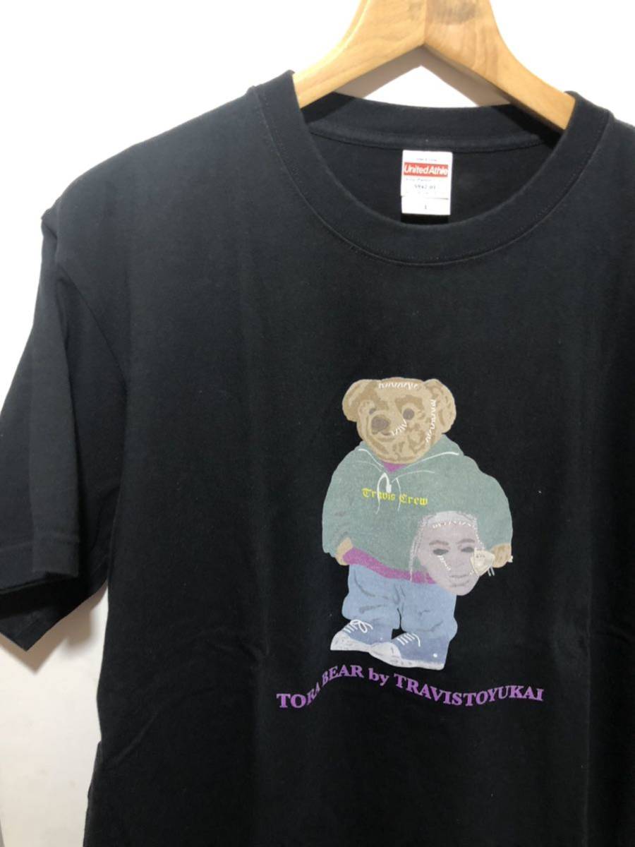 TORA BEAR by TRAVISTOYUKAI Tシャツ 半袖Tシャツ サイズL ブラック　FK_画像2