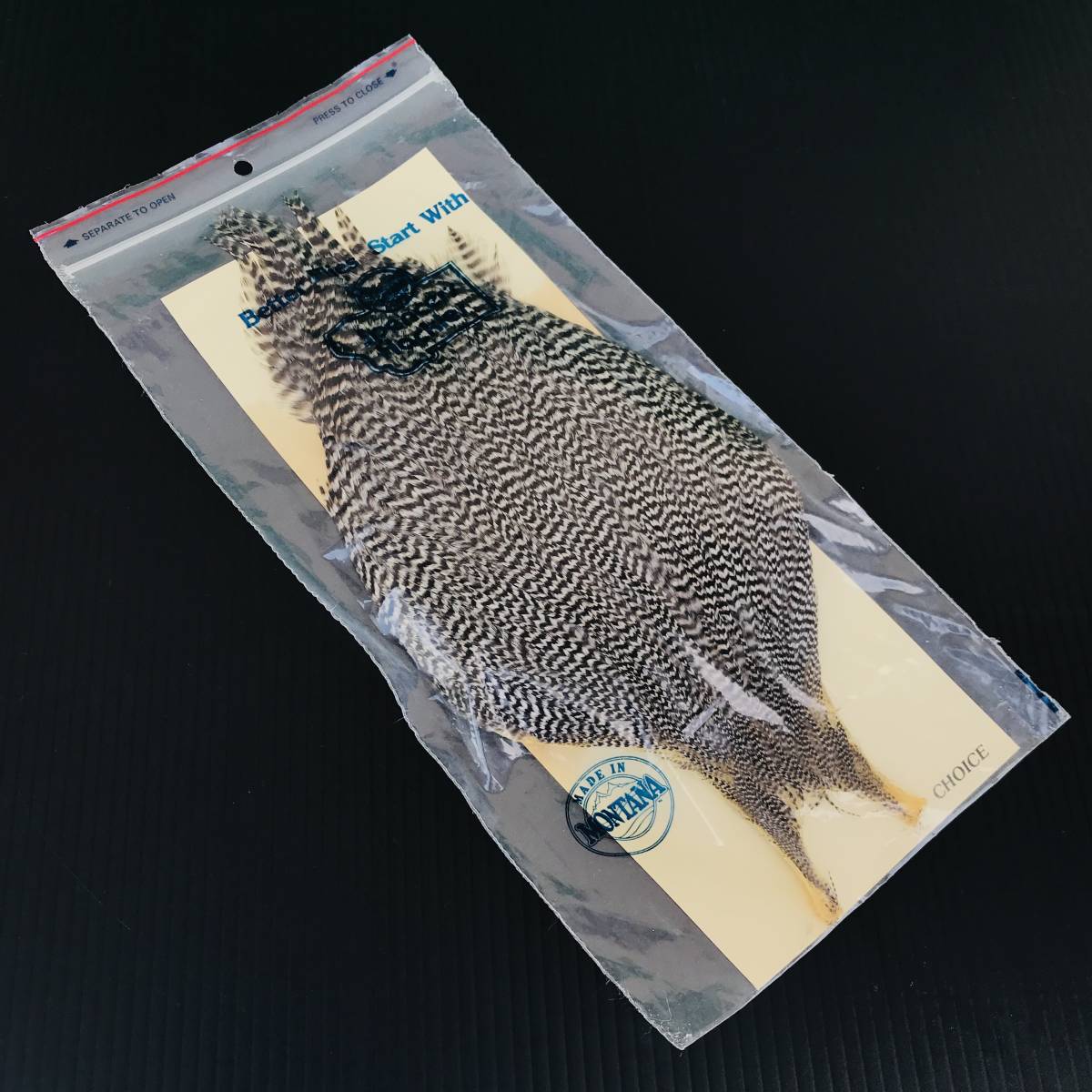 スペンサー コックネックハックル 3枚セット Spencer's Hackle/スペンサーハックル コックネック グリズリー