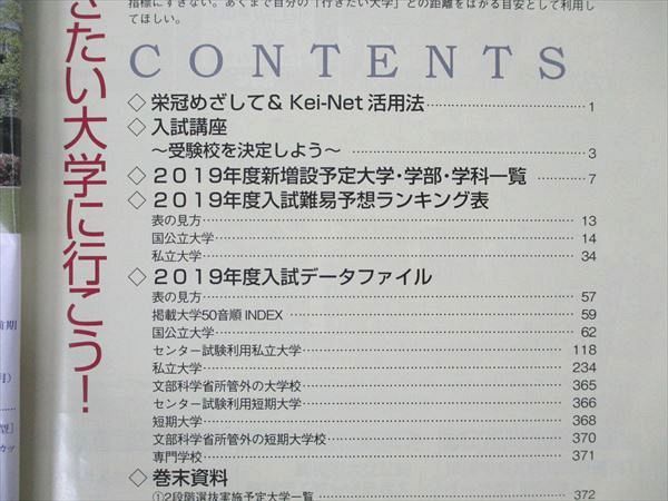 UT19-001 河合塾 栄冠めざして vol3 2019年度入試難易予想ランキング表＆データファイル 14s0B_画像3