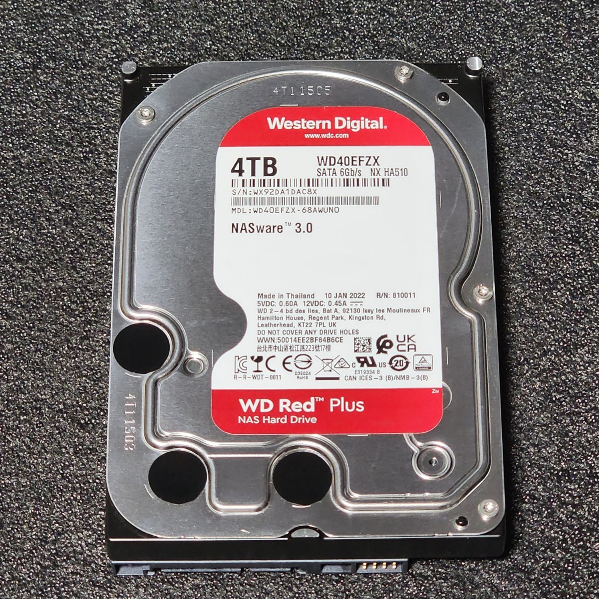 WesternDigtal WD Red Plus WD40EFZX-68AWUN0 4TB 3 5インチ内蔵 WesternDigtal WD Red Plus WD40EFZX-68AWUN0 4TB 3 5インチ内蔵