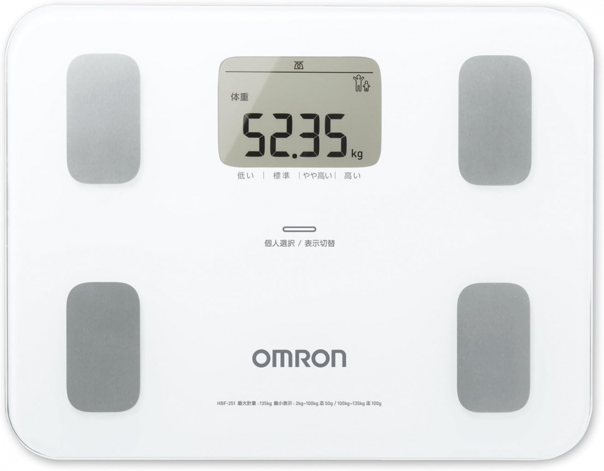 [ operation verification settled ][ used ] Omron weight body composition meter kalada scan HBF-251-W white 