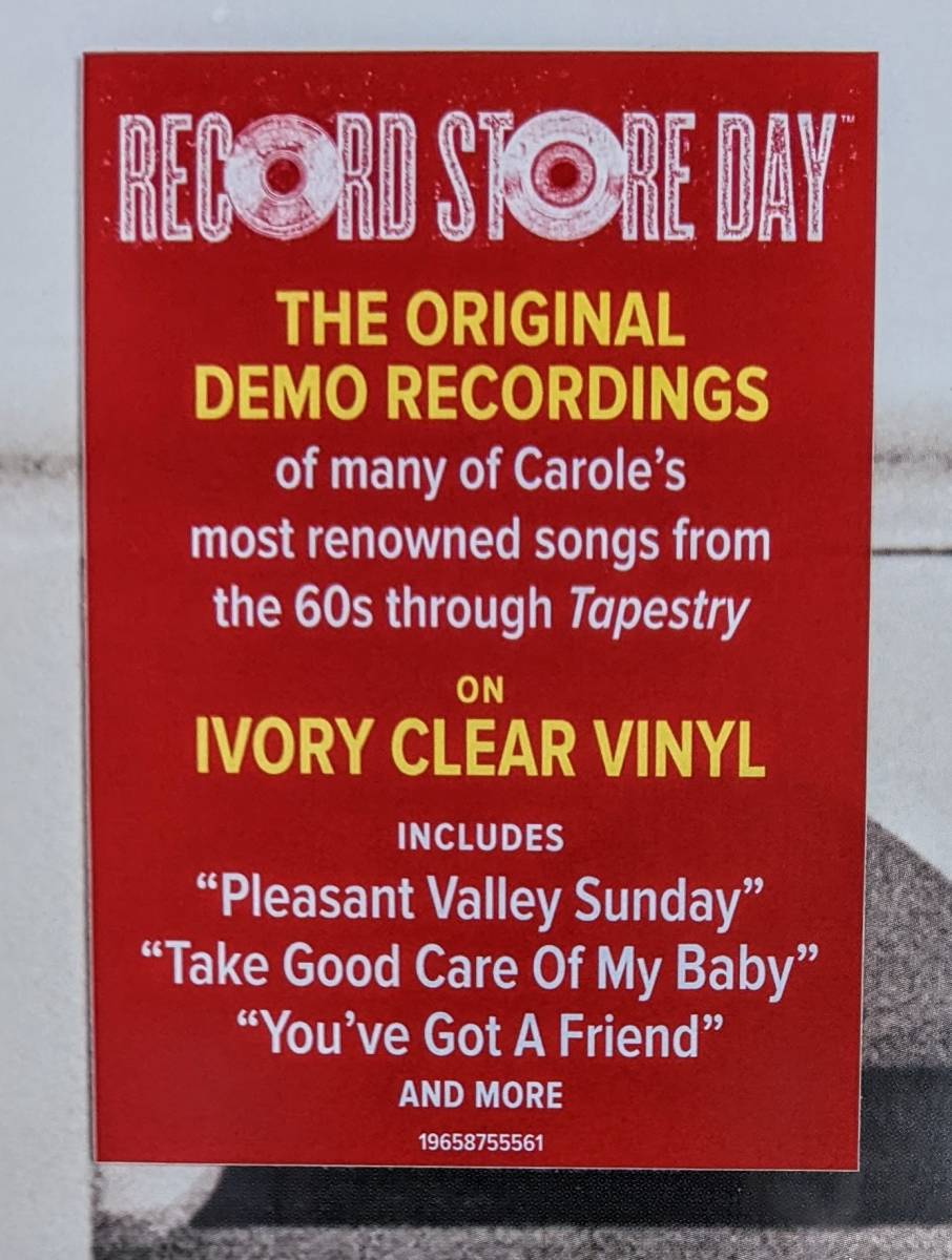 Carole King キャロル・キング - The Legendary Demos Record Store Day 2023限定再発アイボリー・クリアー・カラー・アナログ・レコード