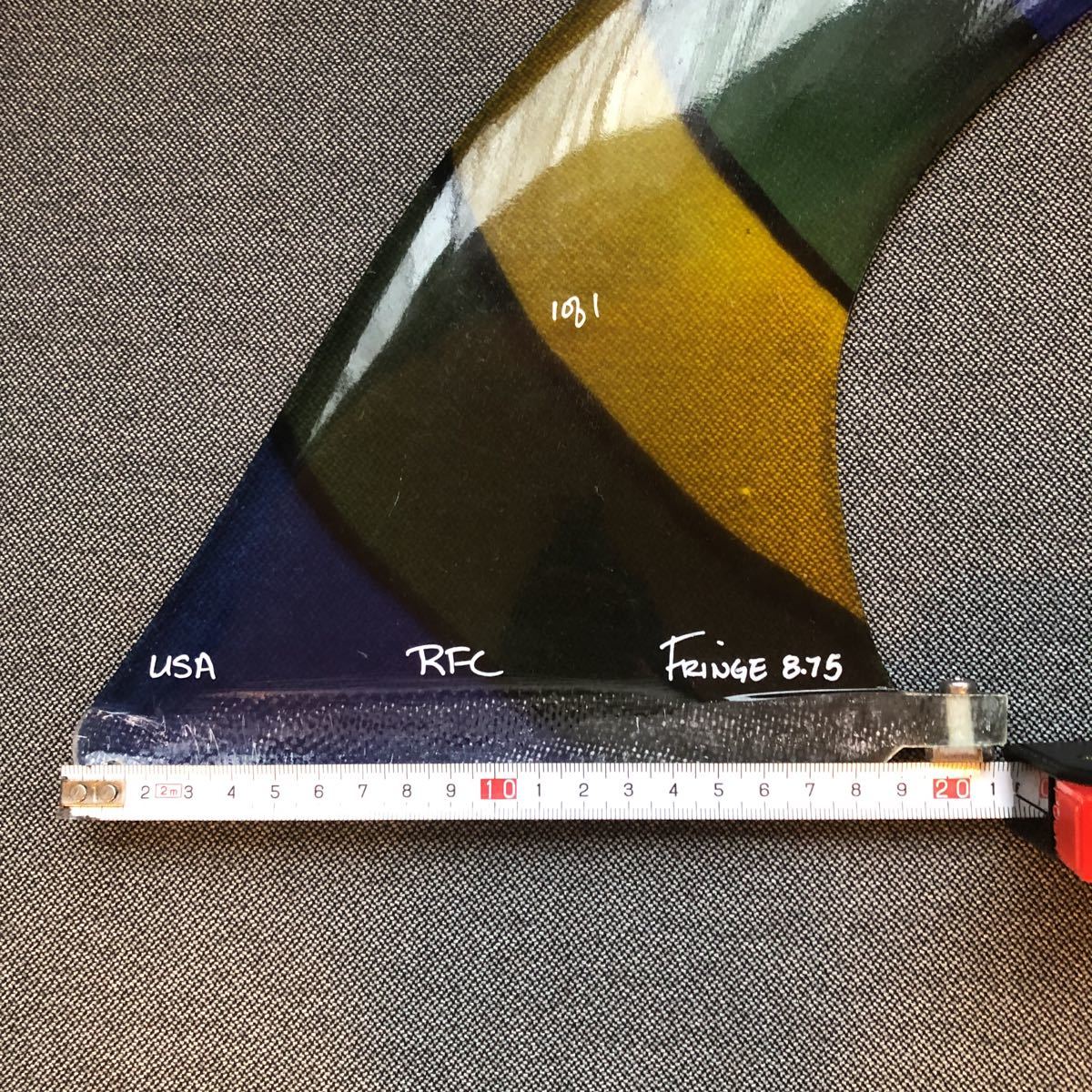 RFC FIN レインボーフィン Fringe 8.75 Stained Glass ステンドグラスフィン センターフィン シングルフィン ミッドレングス_画像2