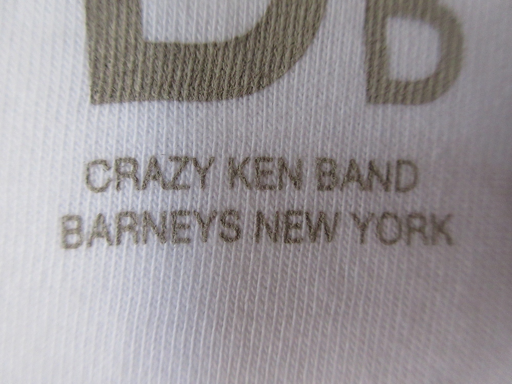 クレイジーケンバンド Barneys New York コラボ Tシャツ L ホワイト CRAZY KEN BAND バーニーズニューヨーク 横山剣 Yokoyama CKB バンド_画像8