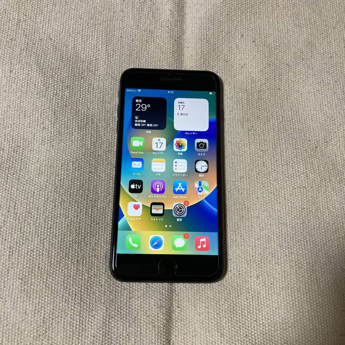 iPhone plus 64GB SIMフリー  バッテリー最大容量80%