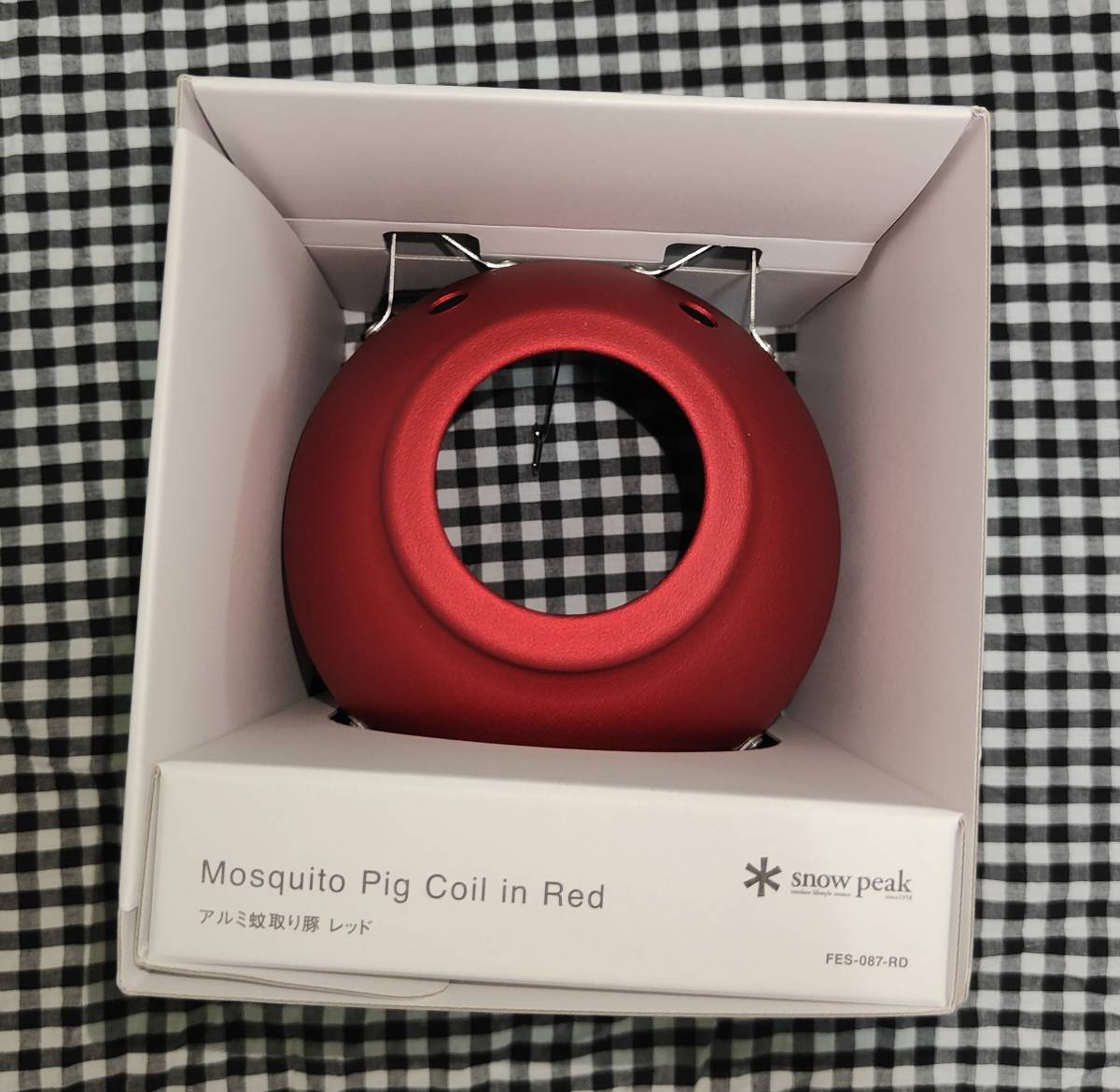  Snow Peak snow bee festival 2023 aluminium mosquito repellent pig red * FES-087-RD snow peak