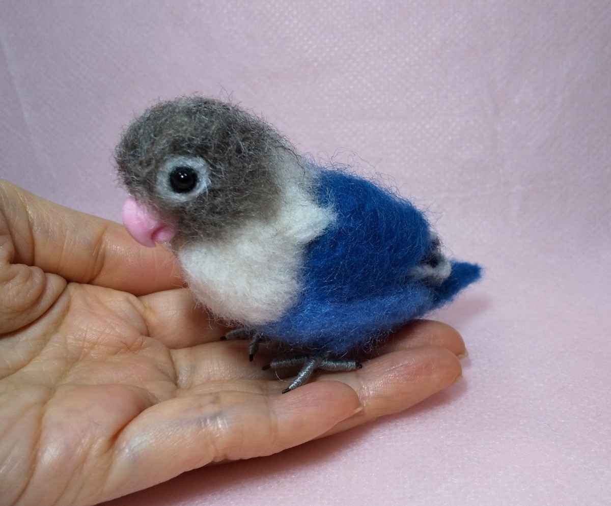 Yahoo!オークション - 羊毛フェルト ブルーボタンインコ 鳥 Yahoo!オークション - 羊毛フェルト ブルーボタンインコ 鳥