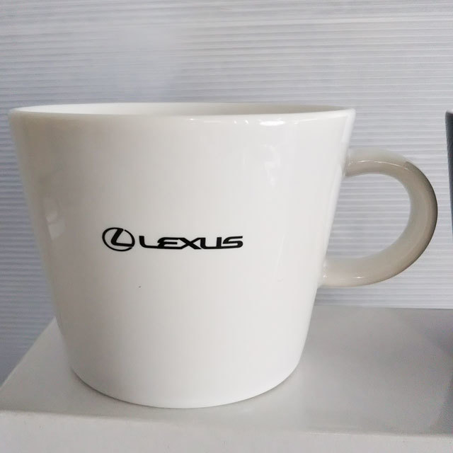 未使用 LEXUS マグカップ 2個 美濃焼 たち吉製 ペアセット 白 黒 レクサスオリジナル コレクション_画像5