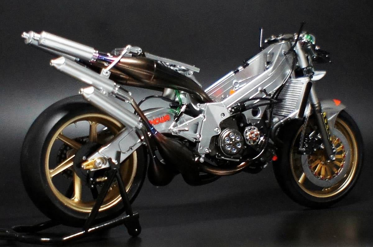 1/12 ハセガワ ホンダ HASEGAWA HONDA NSR500 '89 SEED RACING TEAM ＃40 伊藤真一　Shiniti Itoh 塗装済　完成品_画像10