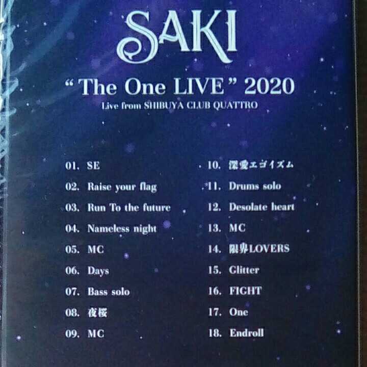 新品 完売品 DVD 限定盤 SAKI 無観客ライブ「THE One LIVE 2020 Live from SIBUYA CLUB QUATTRO」Aldious アルディアス CYNTIA シンティア_画像3