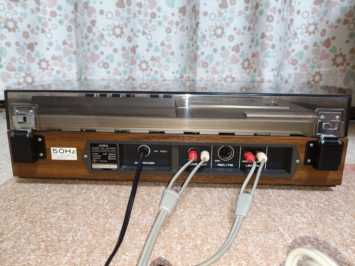 AIWA アイワ ステレオカセットデッキ AD-5700 50hz 【美品】【ジャンク