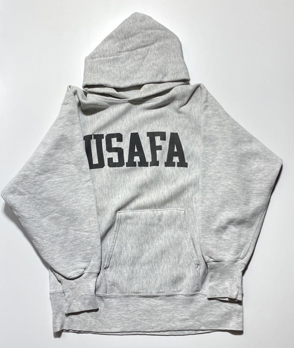 バーゲンで チャンピオン 90年代 Hooded Print USAFA Weave Reverse