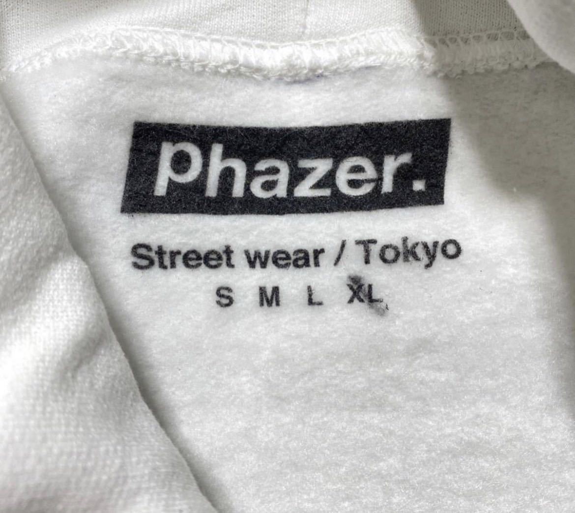 【XL】新品 Phazer Tokyo Logo Hoodid White フェイザー トーキョー 東京 ロゴ フーディ パーカー ホワイト G1969_画像7
