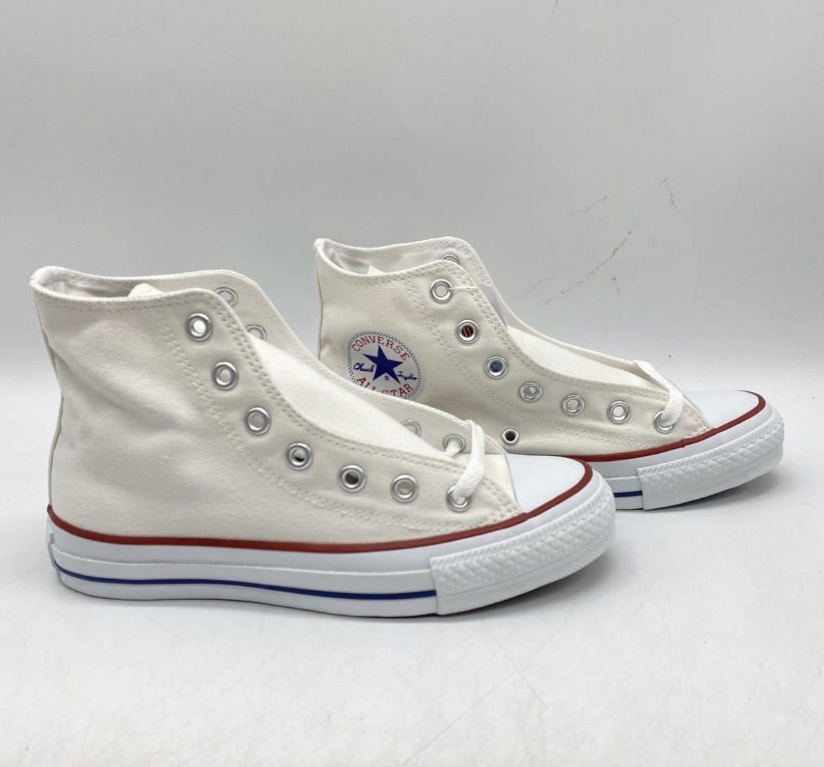 【23.5cm】新品 CONVERSE ALL STAR HI OPTICAL WHITE コンバース オールスター ハイカット オプティカルホワイト ベトナム製 (M7650) 2343_画像5