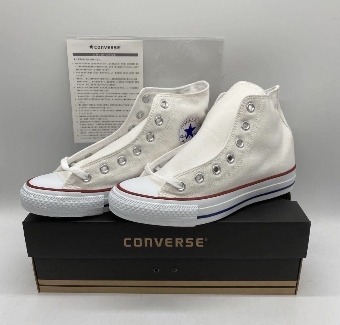 【24.5cm】新品 CONVERSE ALL STAR HI OPTICAL WHITE コンバース オールスター ハイ オプティカルホワイト ベトナム製 (M7650) 2406