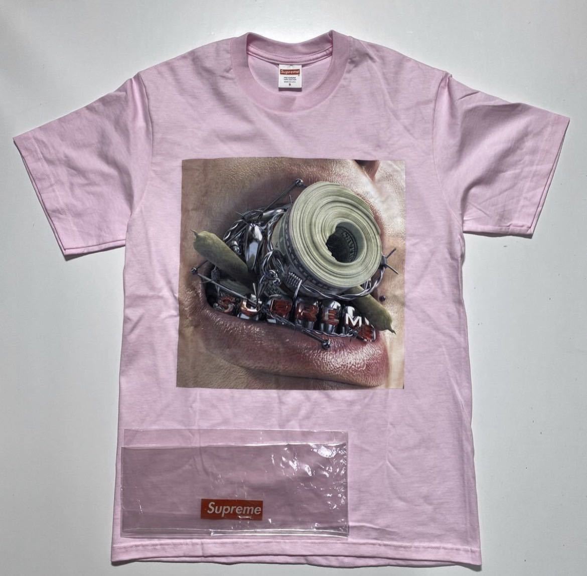 【S】Supreme Braces Tee Light Pink シュプリーム ブレース Tシャツ 半袖Tシャツ ライト ピンク R1500