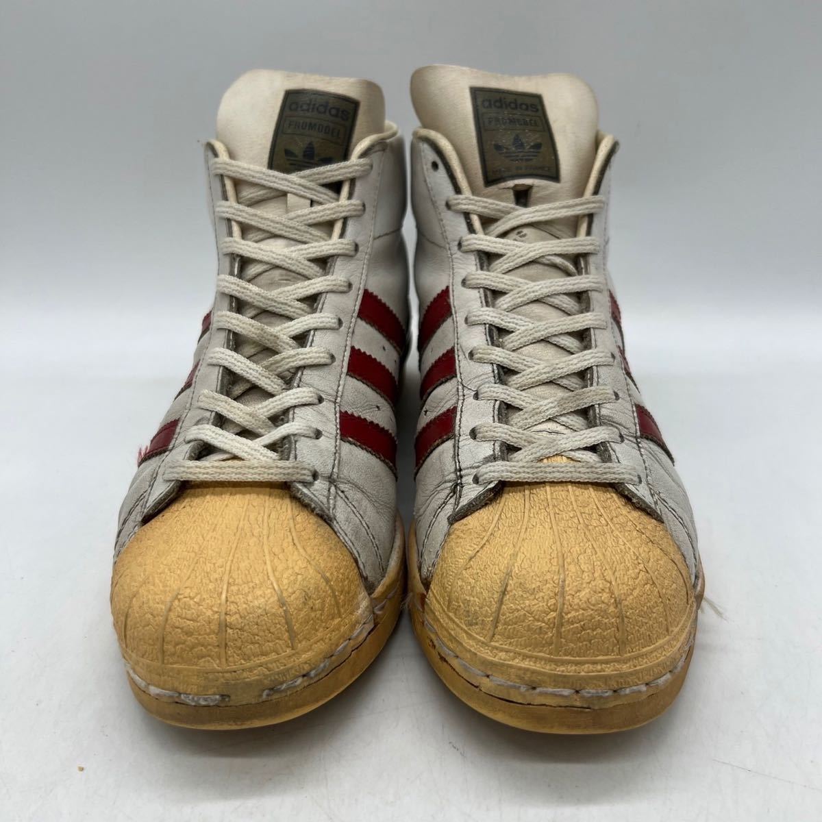 【7-1/2】1970s Vintage adidas PROMODEL France 1970年代 ヴィンテージ アディダス プロモデル フランス製 金ベロ 箱無し 4483_画像2